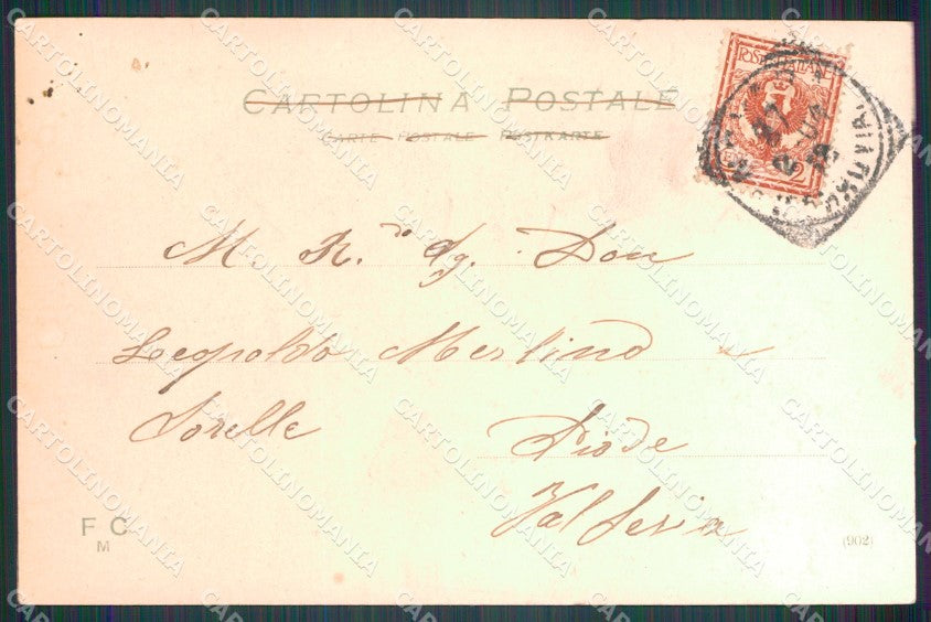 Novara città Stazione Carrozze cartolina MT0875 – retro