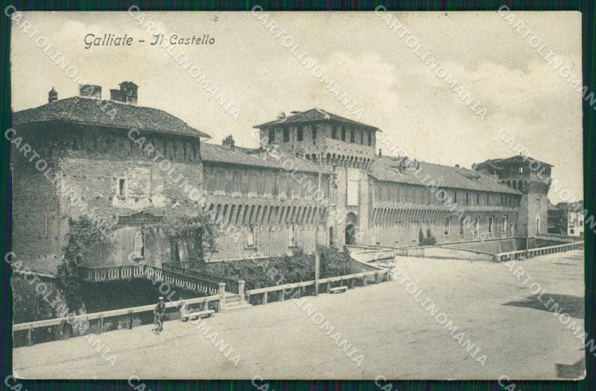 Novara Galliate Castello cartolina MT0876 – fronte