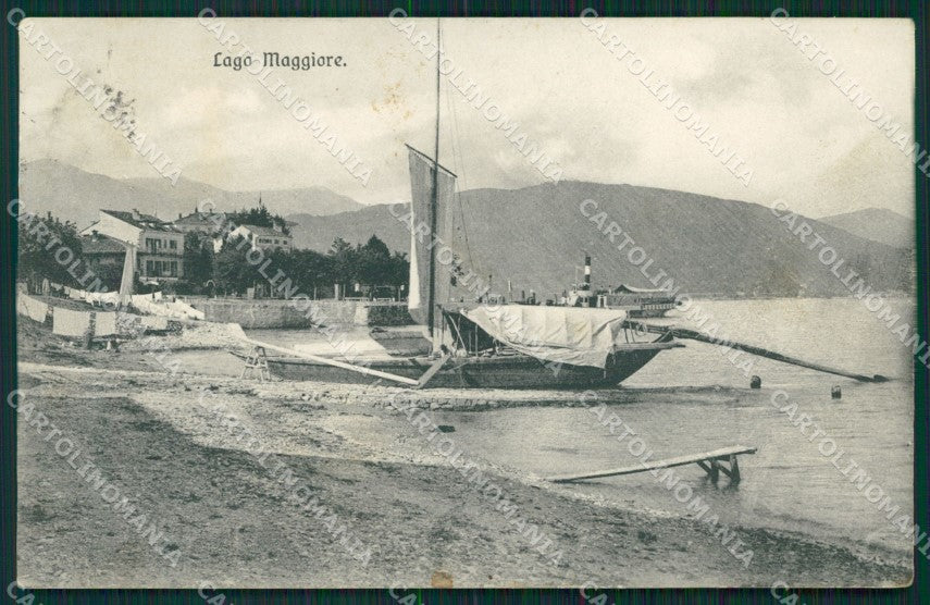 Verbania Lago Maggiore Barche cartolina MT0882 – fronte