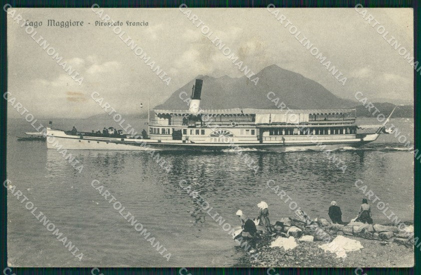 Verbania Lago Maggiore Piroscafo Francia Battello cartolina MT0883 – fronte