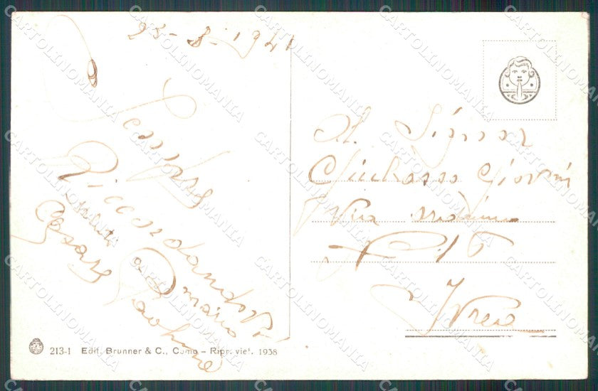 Verbania Lago Maggiore Piroscafo Francia Battello cartolina MT0883 – retro