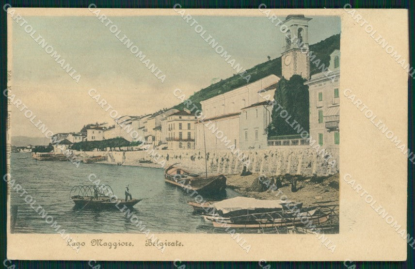 Verbania Belgirate Lago Maggiore Barche cartolina MT0891 – fronte