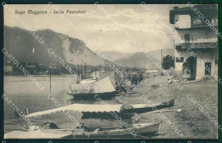 Verbania Stresa Isola Pescatori Lago Maggiore Barche cartolina MT0906 – fronte