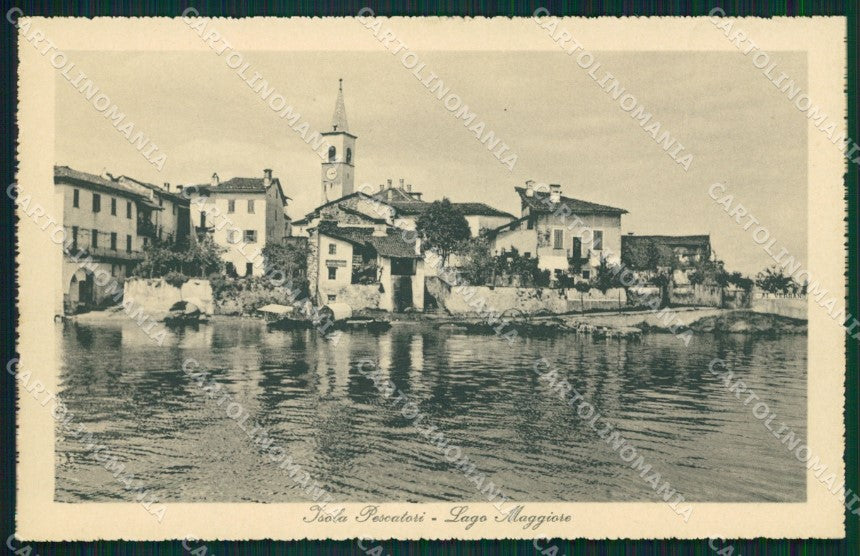 Verbania Stresa Isola Pescatori Lago Maggiore cartolina MT0907 – fronte