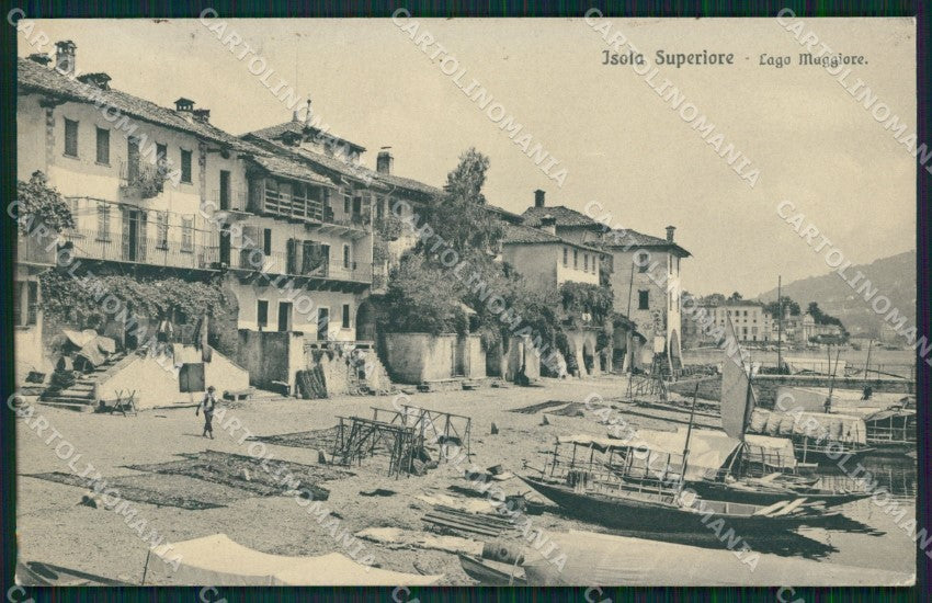 Verbania Stresa isola Superiore Lago Maggiore Barche cartolina MT0910 – fronte