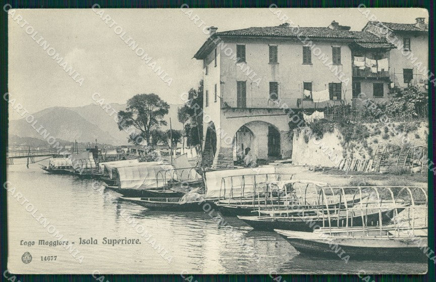 Verbania Stresa Isola Superiore Lago Maggiore Barche cartolina MT0911 – fronte