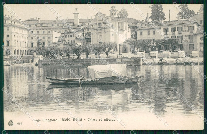Verbania Stresa Isola Bella Lago Maggiore Barca cartolina MT0915 – fronte