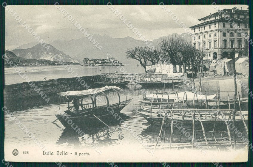 Verbania Stresa Isola Bella Lago Maggiore Barche cartolina MT0916 – fronte