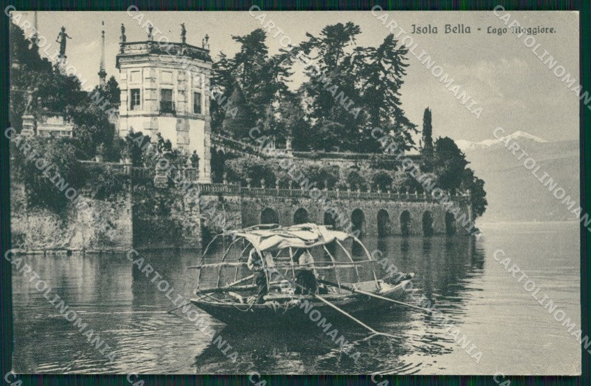 Verbania Stresa Isola Bella Lago Maggiore Barca cartolina MT0917 – fronte