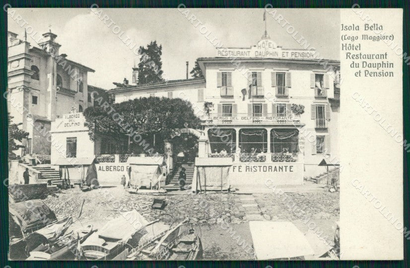 Verbania Stresa Isola Bella Lago Maggiore Barche cartolina MT0918 – fronte