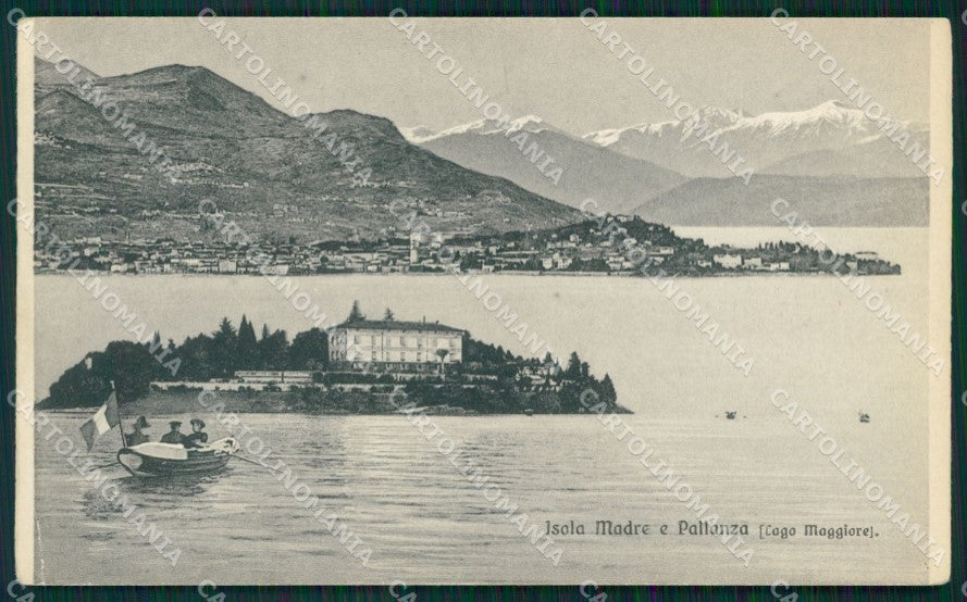 Verbania Stresa Isola Madre Pallanza Lago Maggiore PIEGA cartolina MT0919 – fronte