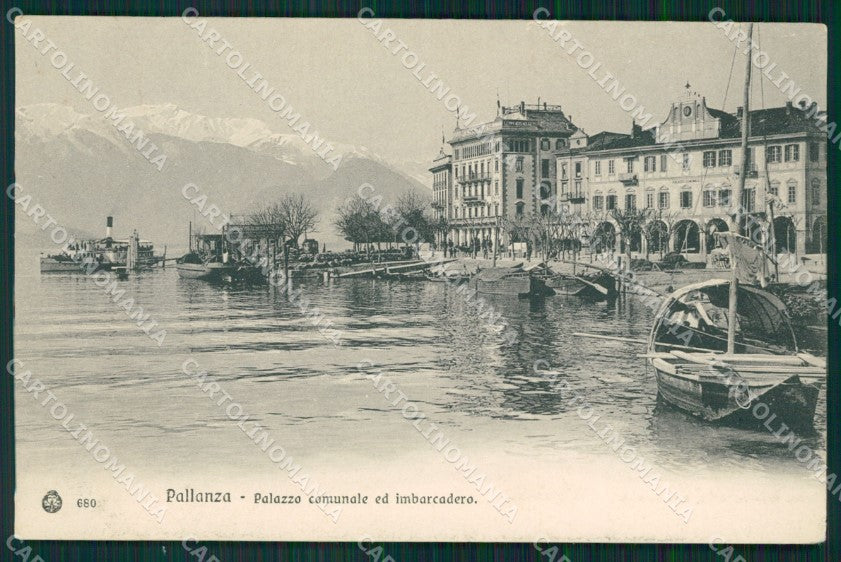 Verbania Pallanza Lago Maggiore Comune Imbarcadero Battello cartolina MT0923 – fronte