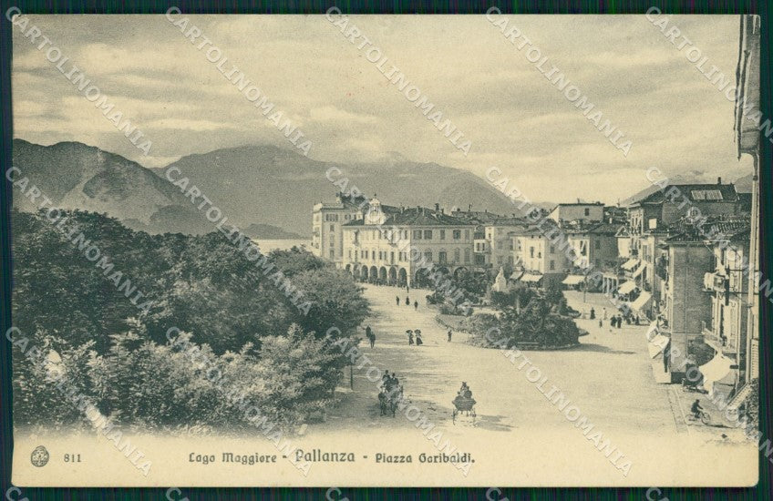 Verbania Pallanza Lago Maggiore Piazza Garibaldi cartolina MT0926 – fronte