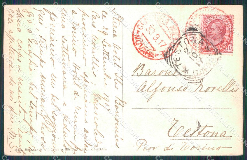 Verbania Pallanza Lago Maggiore Piazza Garibaldi cartolina MT0926 – retro