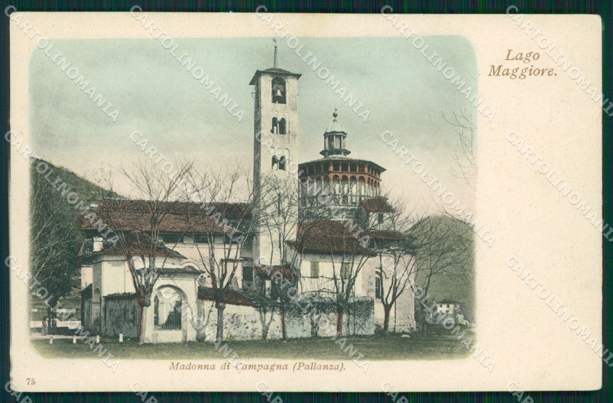 Verbania Pallanza Madonna di Campagna Lago Maggiore PIEGHINA cartolina MT0929 – fronte