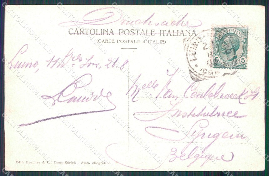 Verbania Intra Lago Maggiore Battello cartolina MT0932 – retro