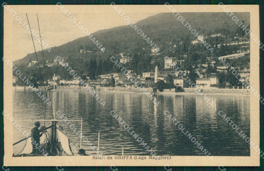 Verbania Ghiffa Lago Maggiore Battello cartolina MT0939 – fronte
