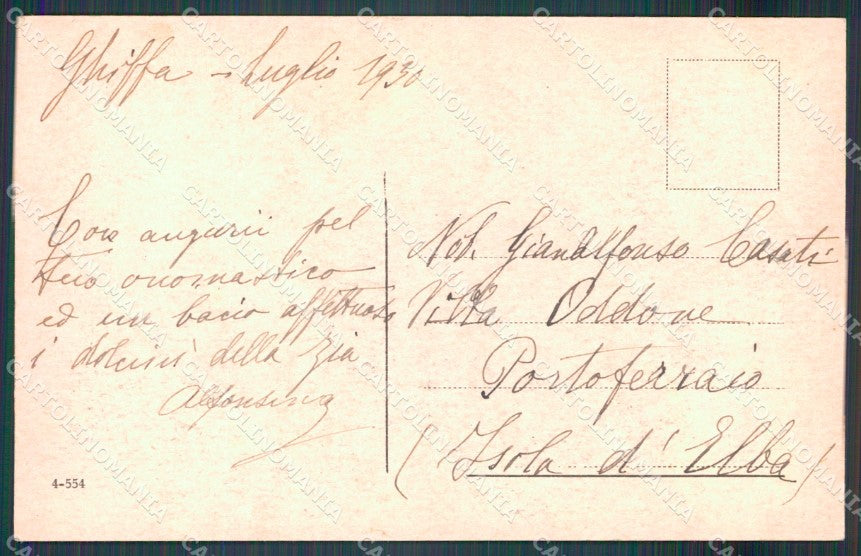 Verbania Ghiffa Lago Maggiore Battello cartolina MT0939 – retro