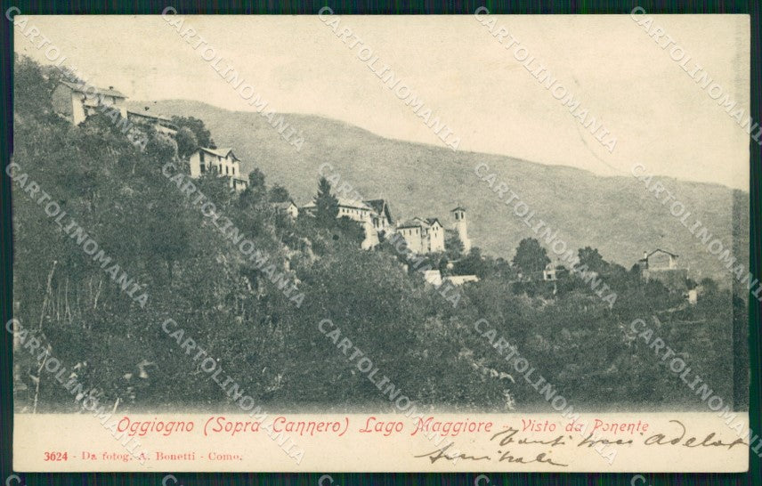 Verbania Cannero Oggiogno Lago Maggiore cartolina MT0940 – fronte