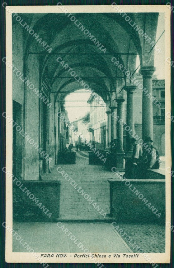 Novara Fara Novarese Via Tosalli cartolina MT0953 – fronte