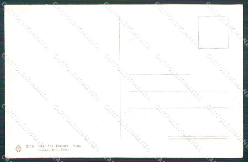 Novara Orta San Giulio Sacro Monte d'Orta cartolina MT0955 – retro