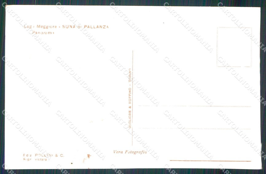 Verbania Pallanza Suna di Lago Maggiore Foto cartolina MT0972 – retro