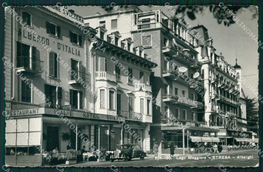 Verbania Stresa Lago Maggiore Auto Foto cartolina MT0977 – fronte