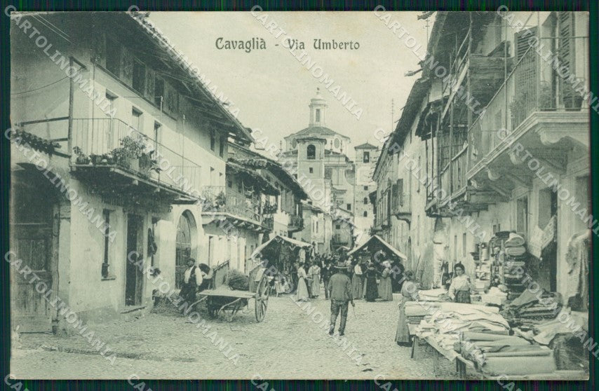 Biella Cavaglià Mercato cartolina MT1004 – fronte