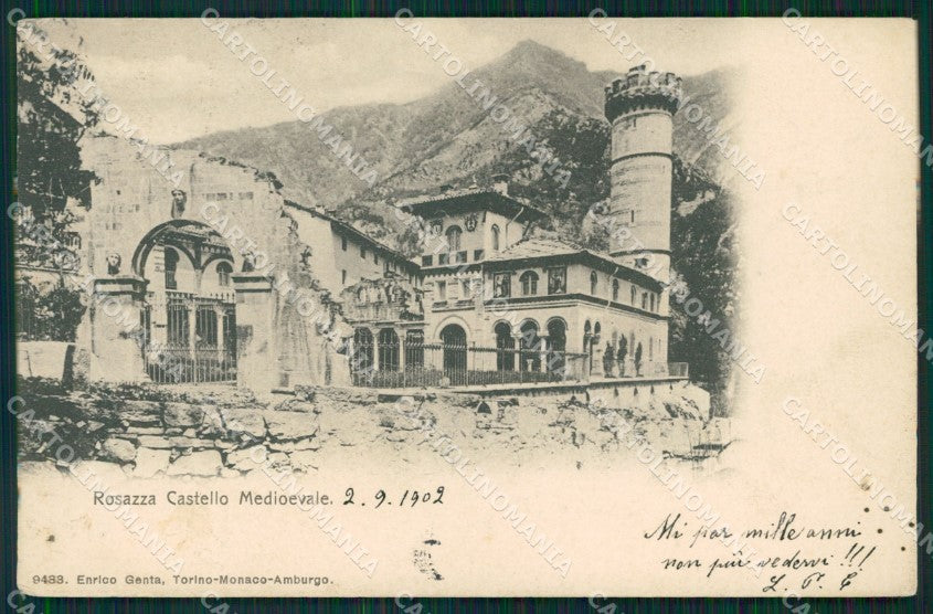Biella Rosazza Castello Medioevale cartolina MT1006 – fronte