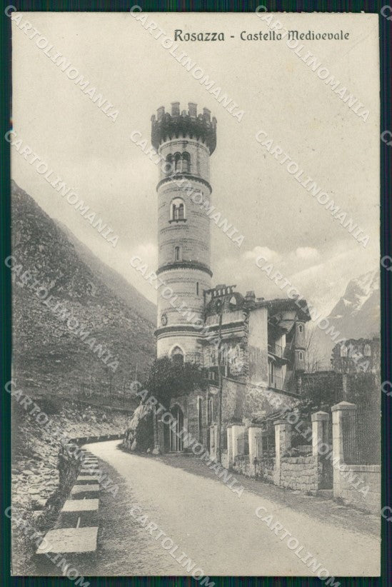 Biella Rosazza Castello Medioevale cartolina MT1007 – fronte