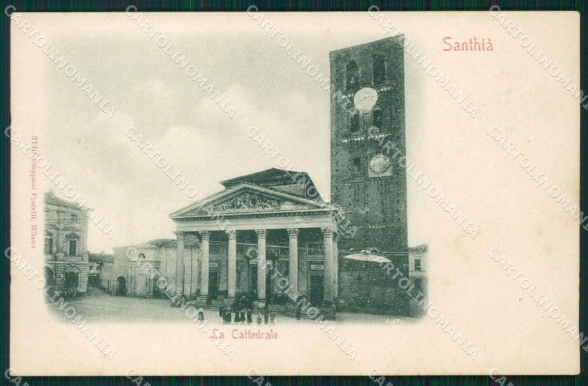 Vercelli Santhià Cattedrale cartolina MT1010 – fronte
