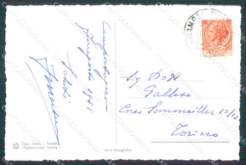 Vercelli Campertogno Val Sesia Foto cartolina MT1015 – retro