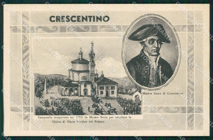 Vercelli Crescentino Maestro Serra di cartolina MT1030 – fronte