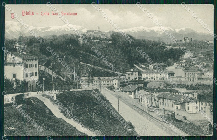 Biella città Colle San Gerolamo cartolina MT1037 – fronte
