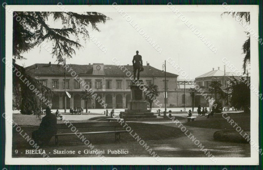 Biella città Stazione Foto cartolina MT1043 – fronte