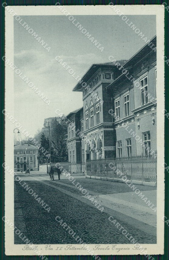 Biella città Scuola cartolina MT1044 – fronte