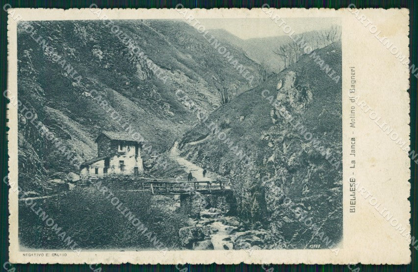 Biella città La Janca Molino Bagneri SCOLLATA cartolina MT1047 – fronte