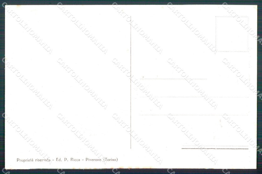 Torino Piverone Torre Campanaria cartolina MT1060 – retro