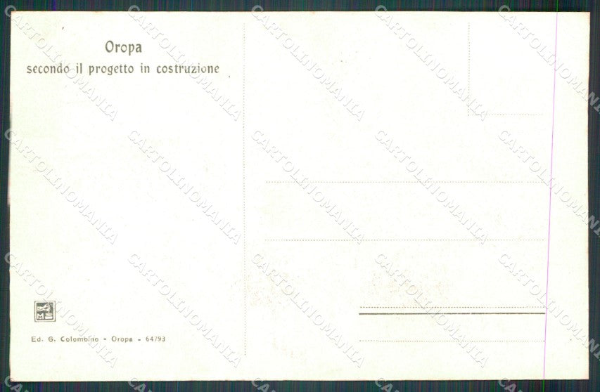 Biella Oropa Santuario cartolina MT1068 – retro