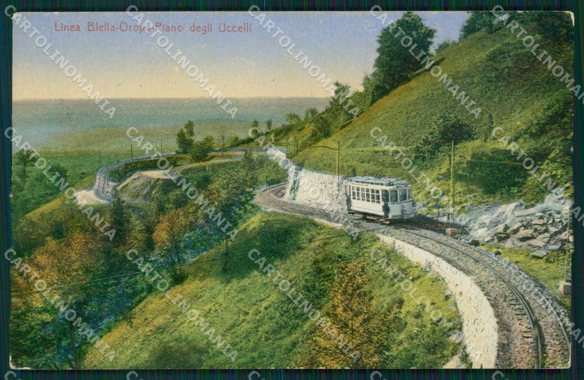 Biella Piano degli Uccelli Linea Biella Oropa cartolina MT1069 – fronte