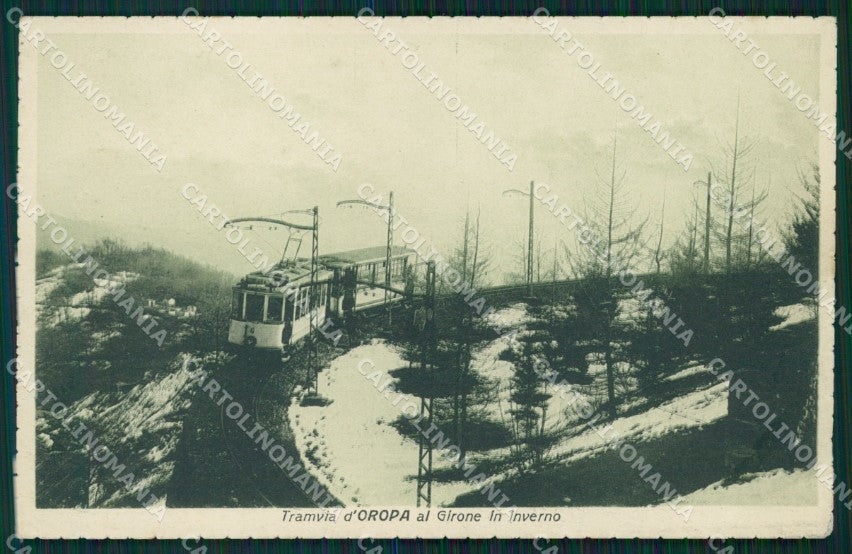 Biella Oropa Tram cartolina MT1071 – fronte