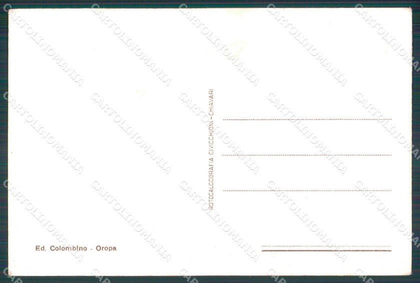 Biella Oropa Santuario Stazione del Tram cartolina MT1076 – retro