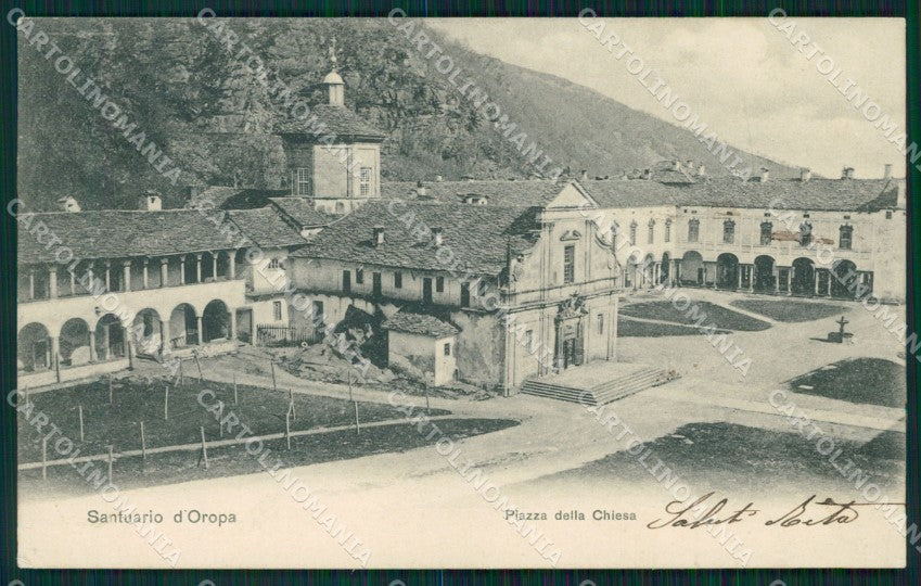 Biella Oropa Santuario cartolina MT1077 – fronte