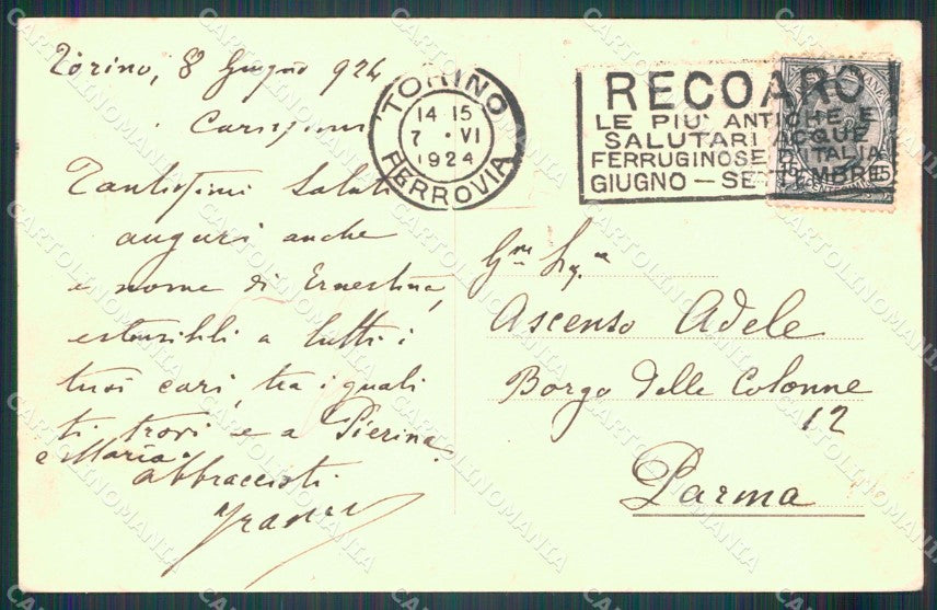 Biella Oropa Anniversario Congresso Cai cartolina MT1087 – retro