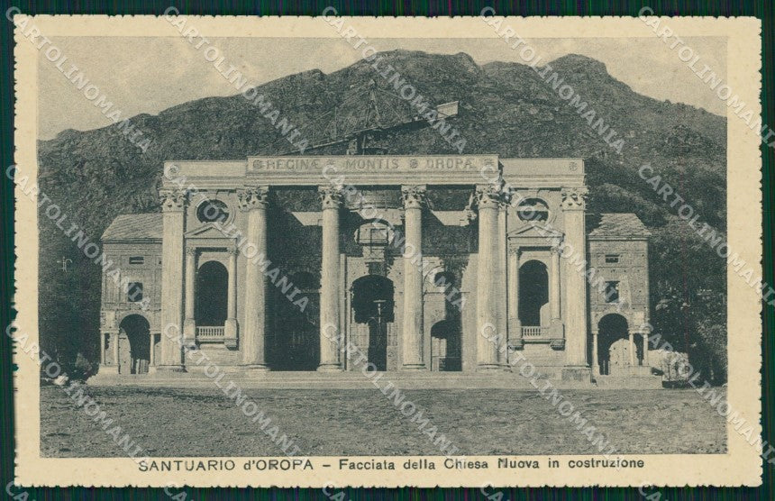 Biella Oropa Santuario cartolina MT1094 – fronte