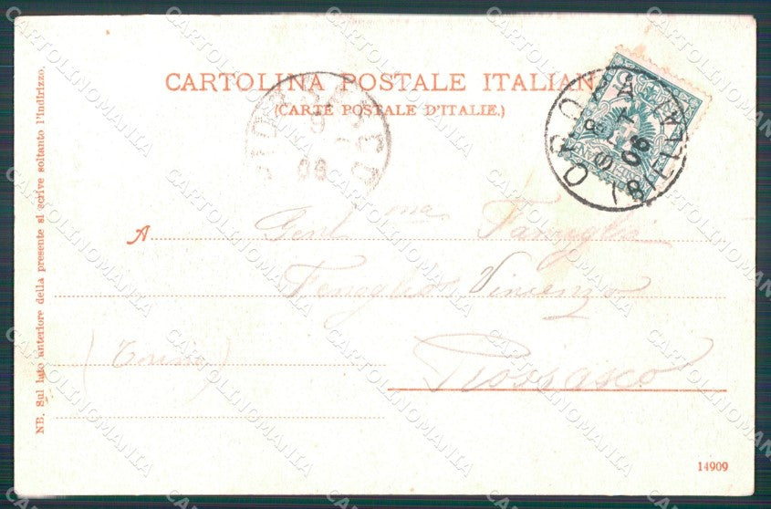 Biella Oropa Strada al Monte Mucrone cartolina MT1100 – retro