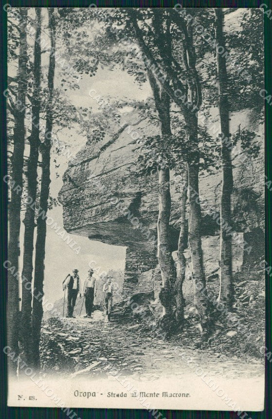 Biella Oropa Strada al Monte Mucrone cartolina MT1101 – fronte