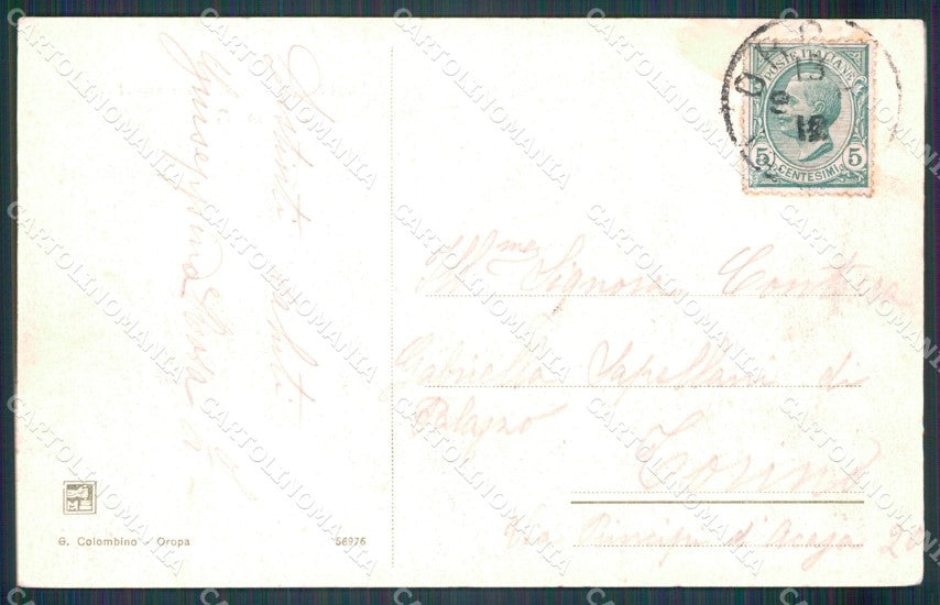 Biella Oropa Lago del Mucrone Barche cartolina MT1104 – retro