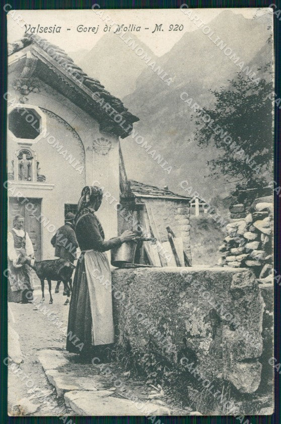 Vercelli Valsesia Gorej di Mollia Pecora FORO ANGOLINO SCOLLATO cartolina MT1114 – fronte