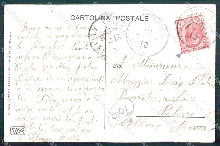 Vercelli Valsesia Gorej di Mollia Pecora FORO ANGOLINO SCOLLATO cartolina MT1114 – retro